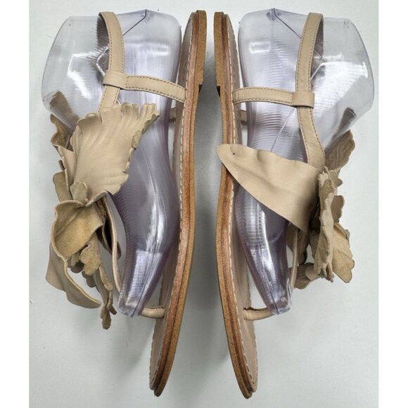 Cecelia Women's Peony Tan Leaf Sandals Size 7.5 - Picture 7 of 13